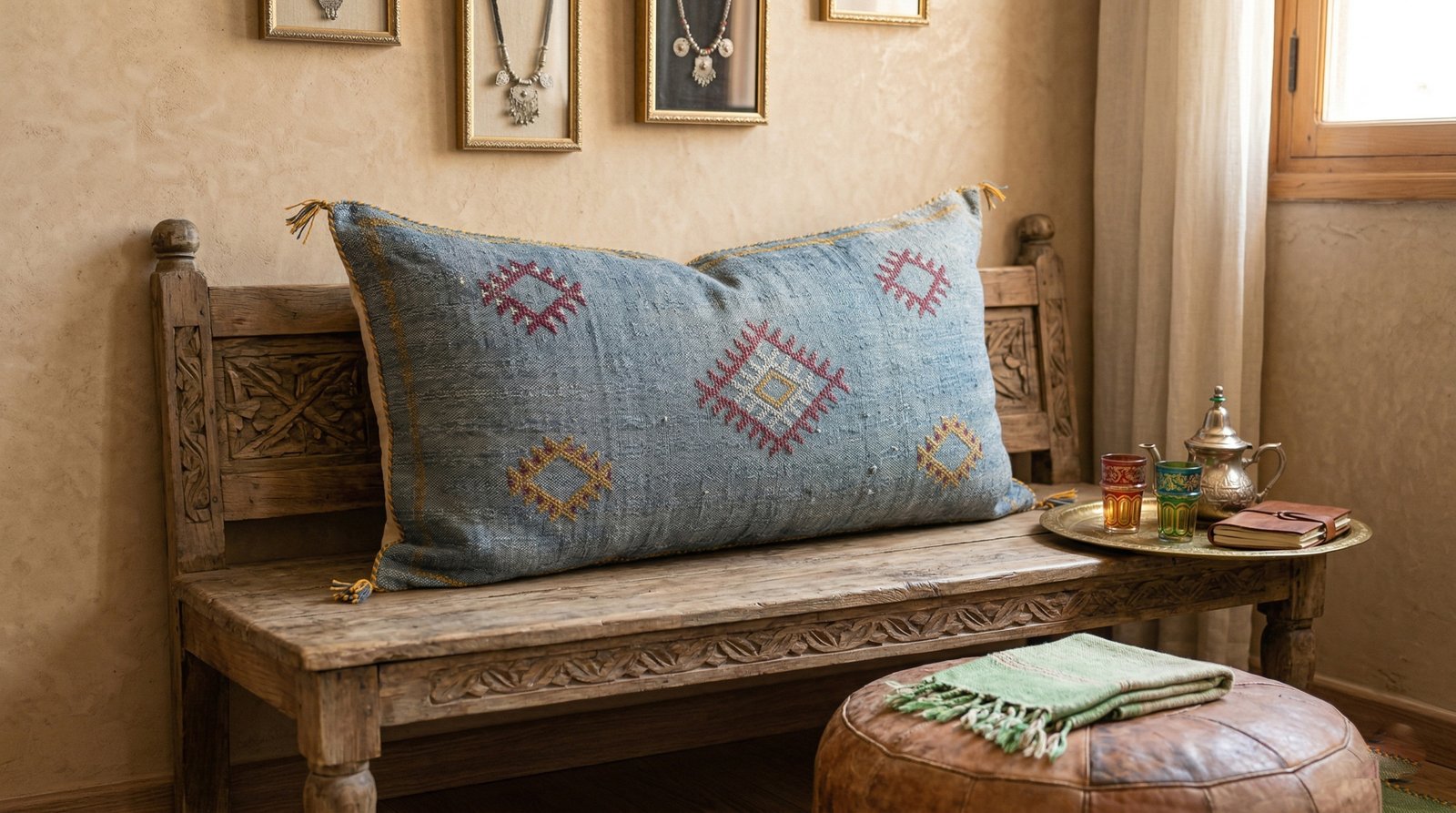 Long Grey Sabra Pillow 90×50 cm – view 5
