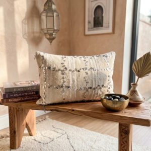 Handira Cushion Cover 52×32 cm – handmade in Morocco