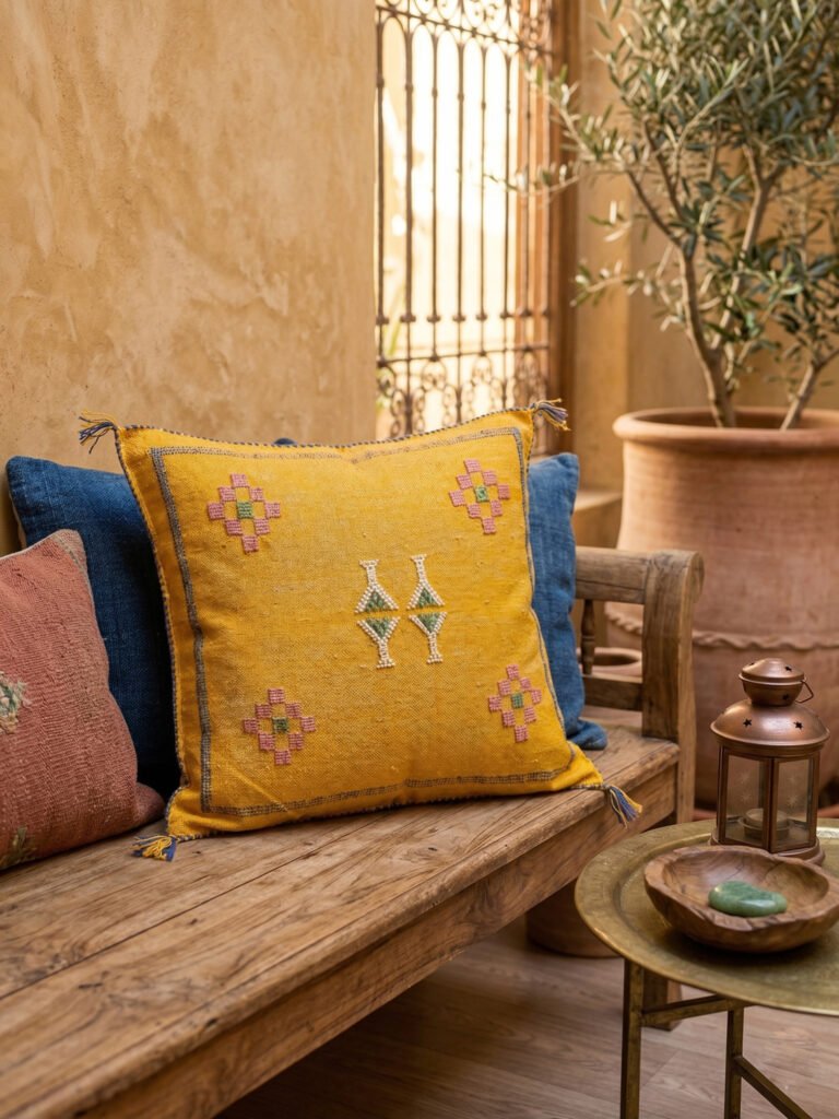 Handmade Moroccan pillows