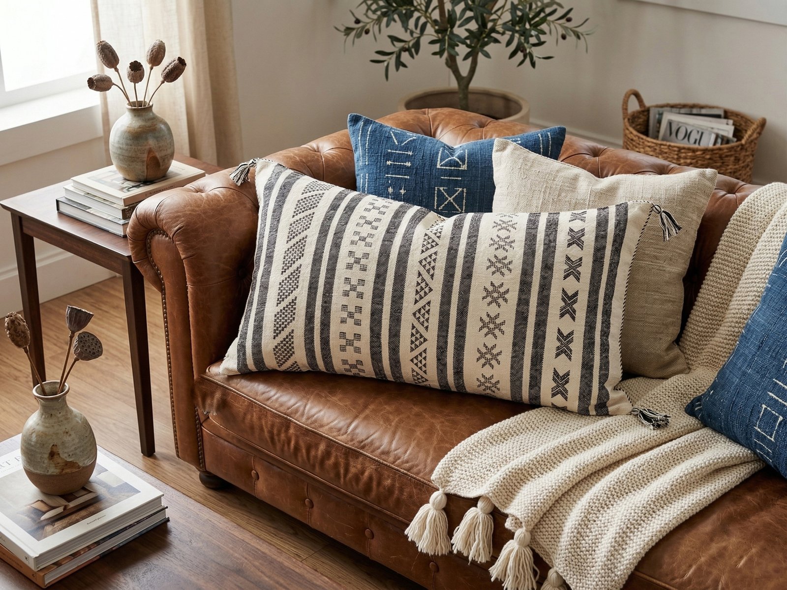 Long Ivory Cactus Silk Pillow 90×50 cm – view 5