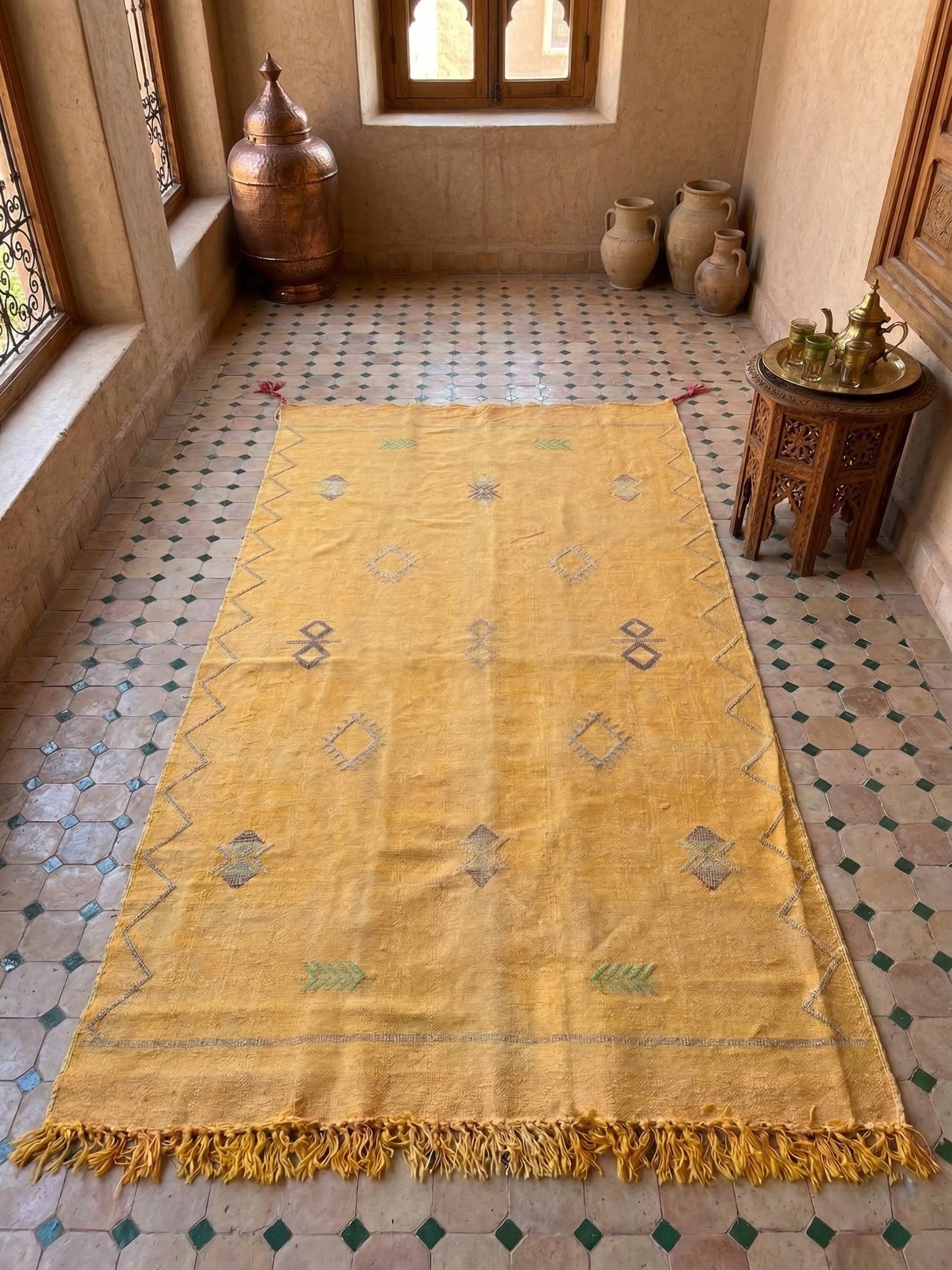 sabra rug yellow