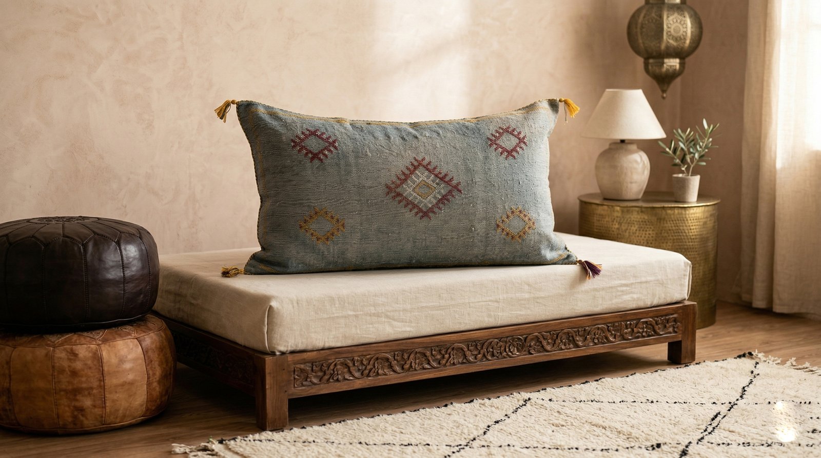 Long Grey Sabra Pillow 90×50 cm – view 3