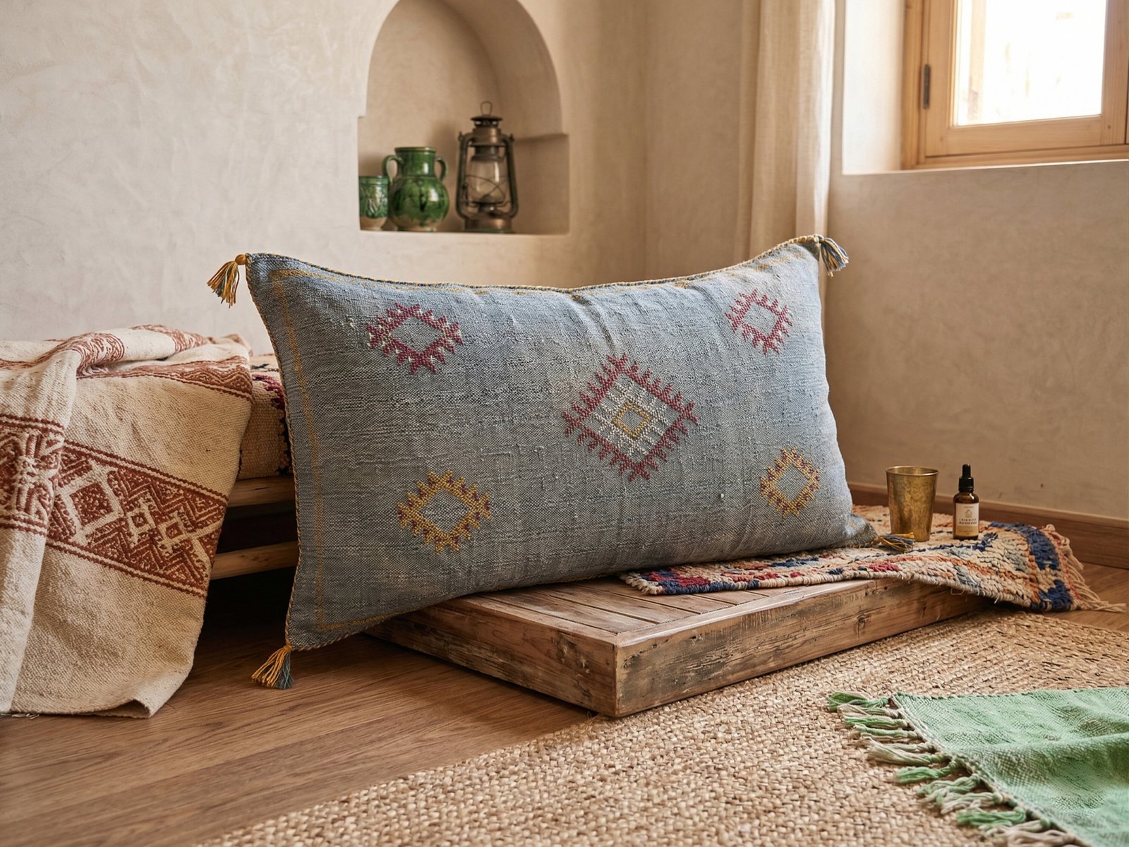 Long Grey Sabra Pillow 90×50 cm – view 2