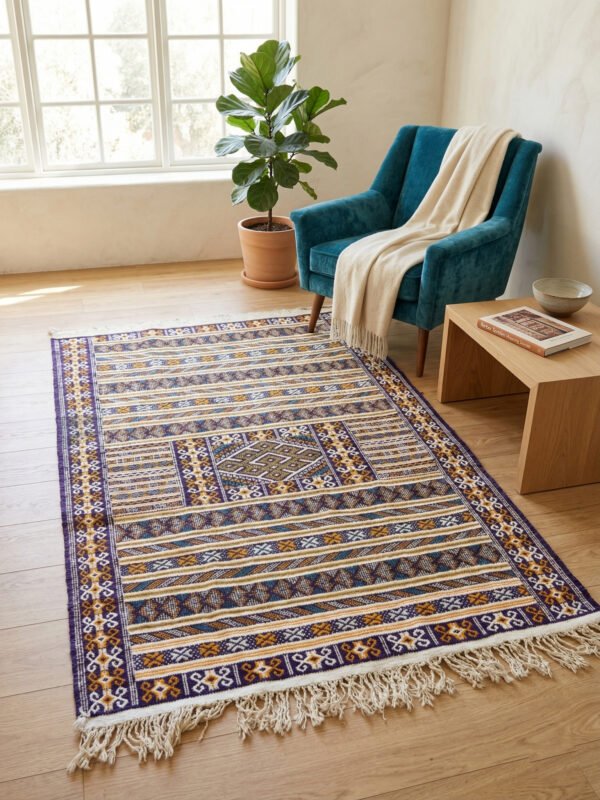 Khemisset Hanbel Rug 145×90 cm – handmade in Morocco