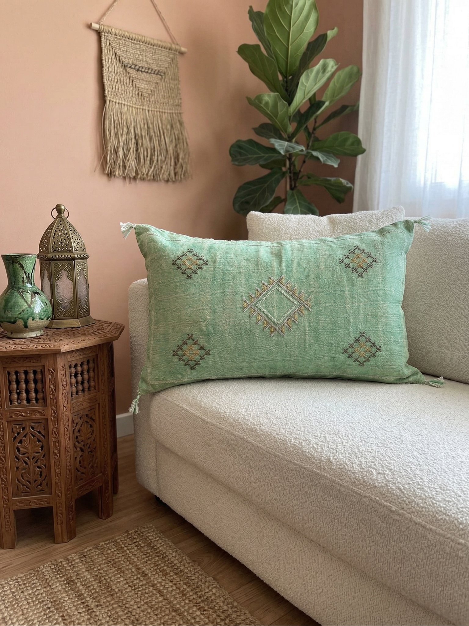 Long Green Sabra Pillow 90×50 cm – view 2